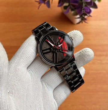 Men's Stylish Spinning Dial Watch – Premium Rotating Wheel Design Wrist Watch for Men