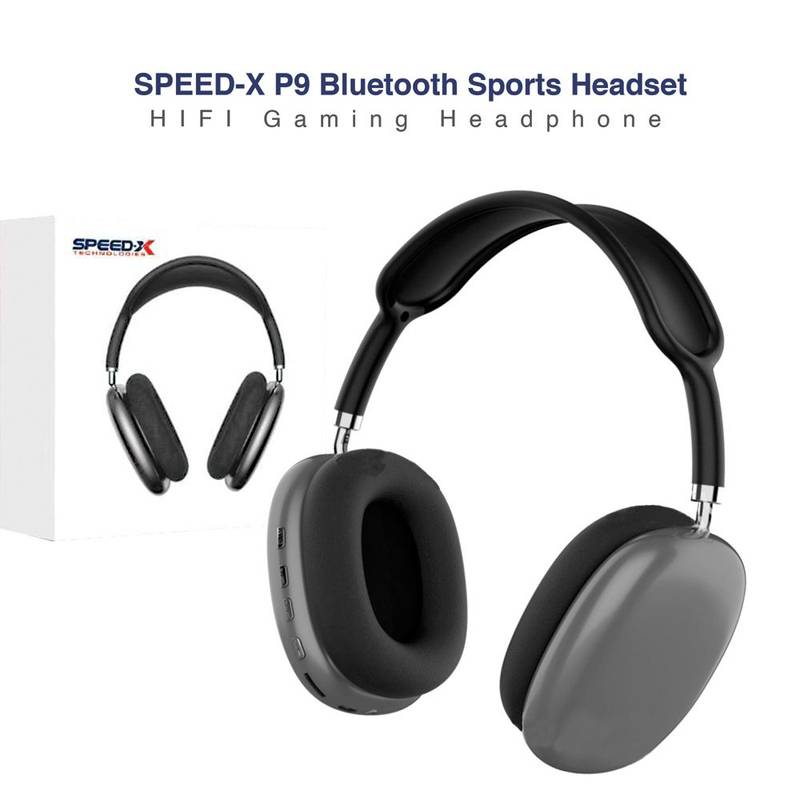 P9 Wireless Bluetooth 5.0 Over-Ear Headphones | HiFi Stereo Deep Bass | Built-in Mic | AUX & TF Card Support